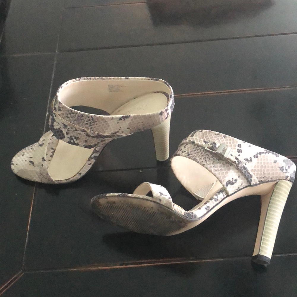 Calvin Klein high heeled sandals -animal print